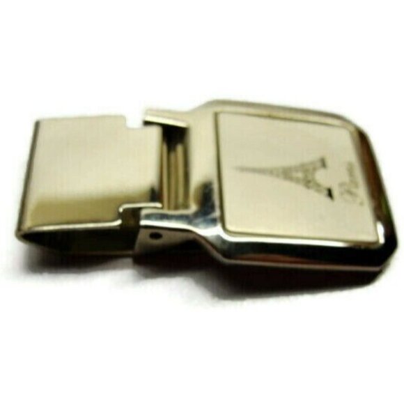 Paris Money Clip Stainless Steel Wallet Credit Card Cash ID Holder Silver - Picture 6 of 9
